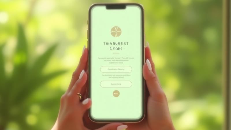 Smartphone screen showing a clean, intuitive AI skincare quiz interface