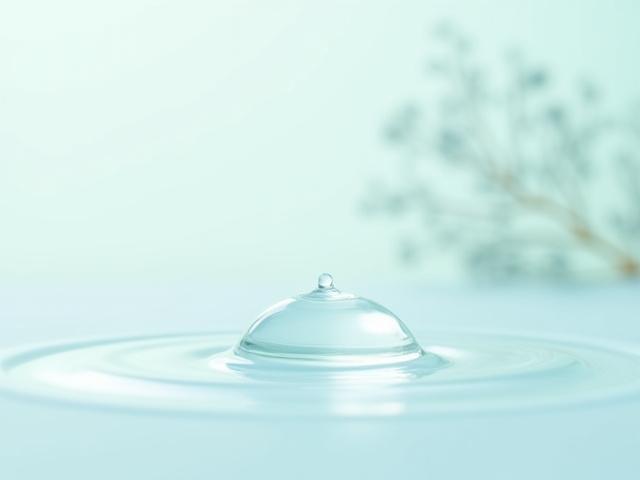 Close-up of clear liquid showing hydration